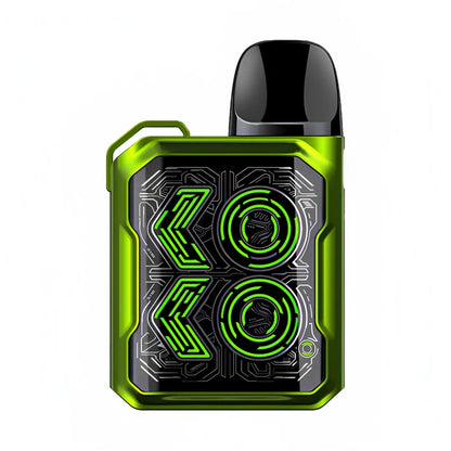Uwell Caliburn GK2 Pod Kit in Aurora Green – stylish pod vape kit with 690mAh built-in battery, 2ml refillable pods, and adjustable airflow for MTL and RDL vaping.