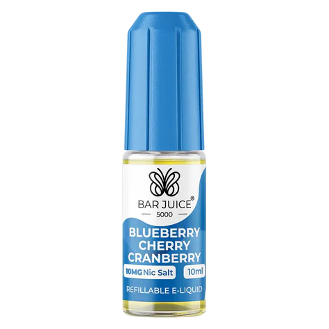 Bar Juice 5000 Blueberry Cherry Cranberry Nic Salt Vape juice 10ml