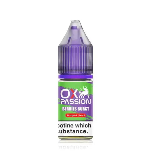 10x Berries Burst OXVA Ox Passion Nic Salt 10ML E-Liquid