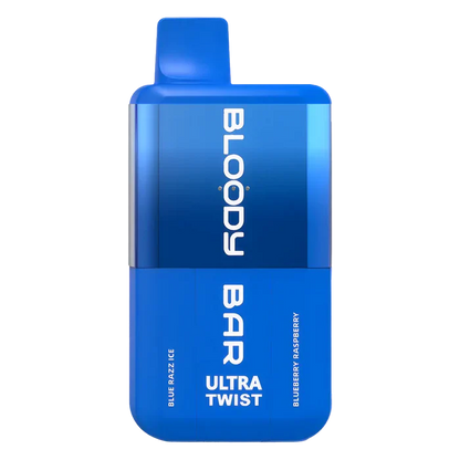 Bloody Bar Ultra Twist 20K Prefilled Pod Kit in Blue Razz ICe Blueberry Raspberry – dual-flavor vape device with up to 20,000 puffs.