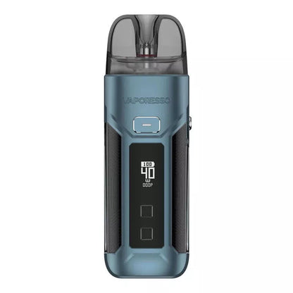 Vaporesso LUXE X Pro Pod Kit in Blue – advanced vape device with a customizable power settings, and COREX heating tech for smooth, flavorful performance.