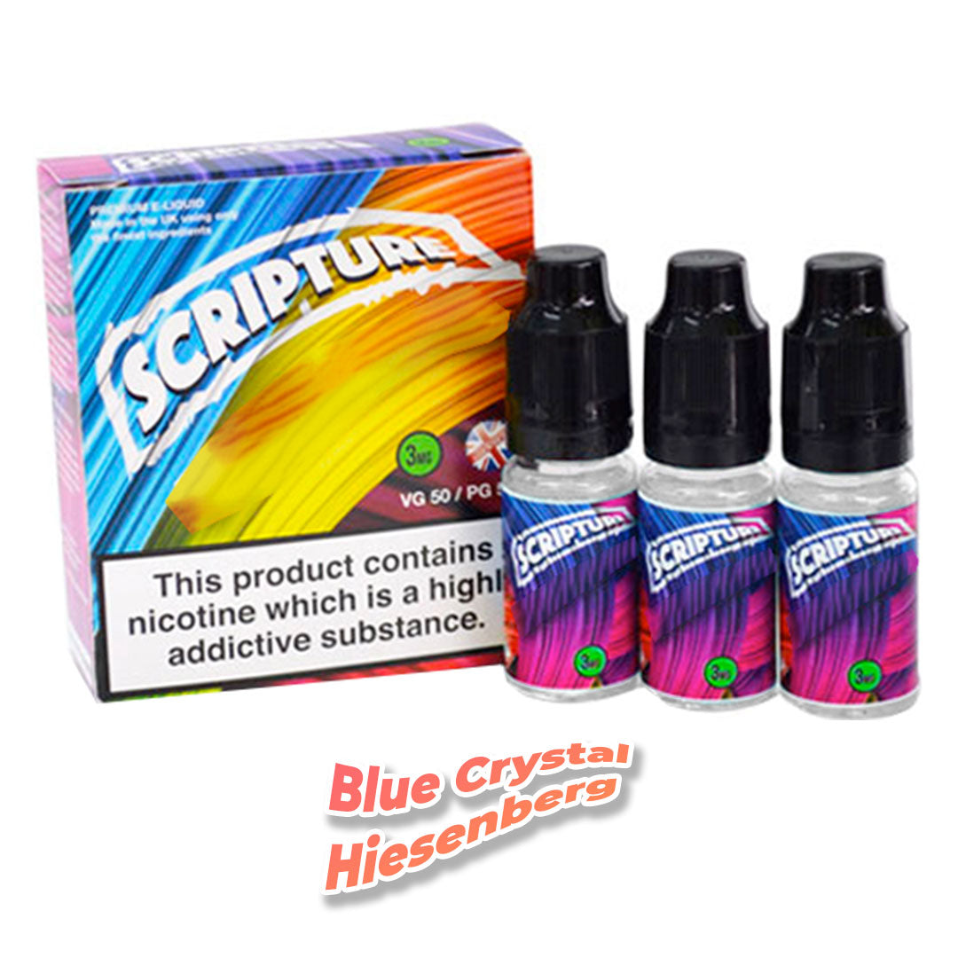 Blue Crystal Hiesenberg Scripture E-Liquid 30ml(3 x 10ml) 50VG-50PG