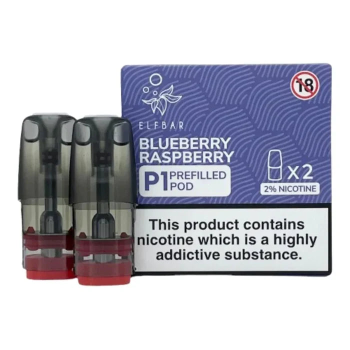 BLUEBERRY RASPBERRY ELF BAR MATE P1 PREFILLED POD
