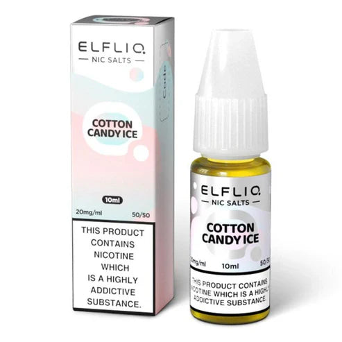 Elf Bar ElfLiq Cotton Candy Ice Nic Salt Vape Juice 10ml