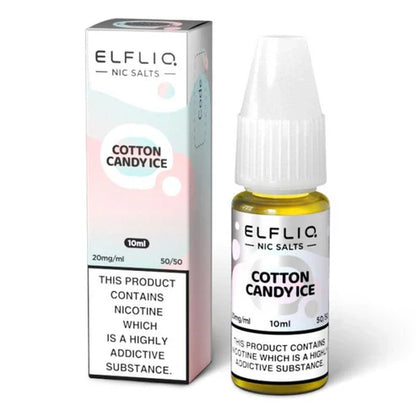 Elf Bar ElfLiq Cotton Candy Ice Nic Salt Vape Juice 10ml