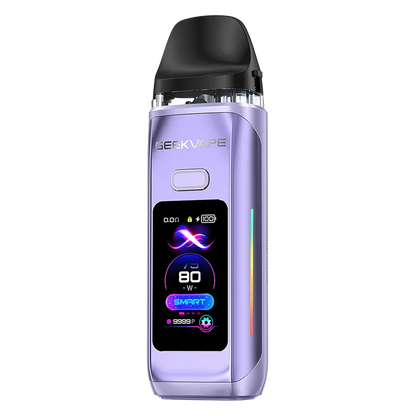 GeekVape Digi Max Pod Kit in Lavender Haze – modern vape device with a sleek grey finish, smart display, and powerful, customizable performance.