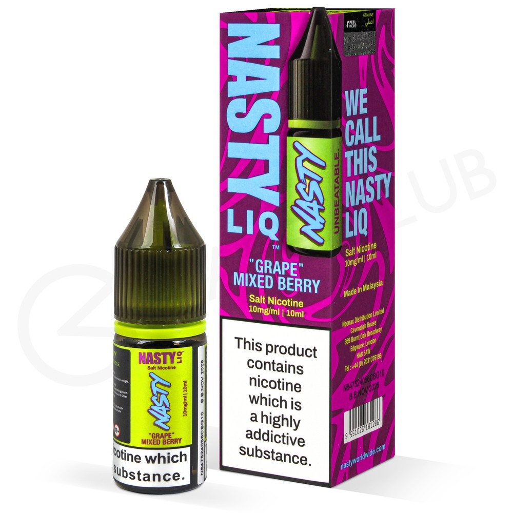 Nasty Liq Grape Mixed Berry Nic Salt Vape Juice