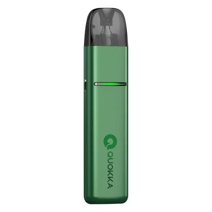 Hayati Quokka Elite Pod Kit in Forest Green – stylish pod vape kit with 1100mAh built-in battery, 2ml refillable pods, and USB-C fast charging for smooth MTL vaping.