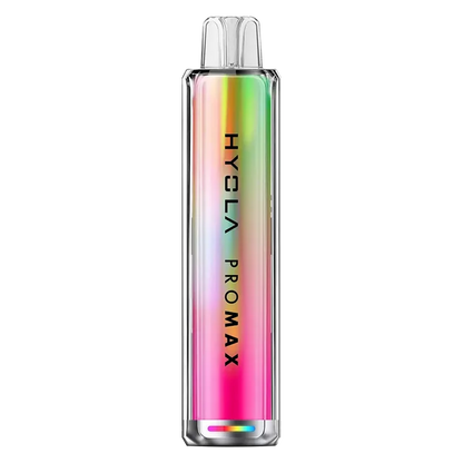 Hyola Pro Max 8000 Prefilled Pod Kit in Raspberry Rhubarb– rechargeable disposable-style pod kit with 650mAh battery, prefilled 2ml pods, and up to 8000 puffs in sweet Banana Ice flavour.