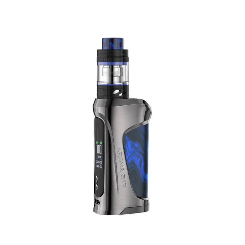 Innokin Kroma 217 Pod Mod Kit in Mariana Blue – powerful vape kit compatible with 21700/20700/18650 batteries, 2ml pod capacity, and adjustable wattage up to 100W.