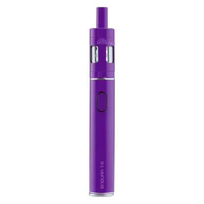 Innokin Endura T18E Vape Pen Starter Kit in Purple – a reliable and beginner-friendly device with a sleek design, optimized for mouth-to-lung vaping with consistent flavor, long battery life, and easy top-fill system.
