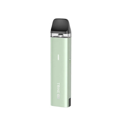 Innokin Trine SE Pod Kit in Matte Green – eco-friendly pod vape kit with replaceable 1000mAh battery, 2ml refillable pods, and USB-C fast charging for reliable MTL vaping.