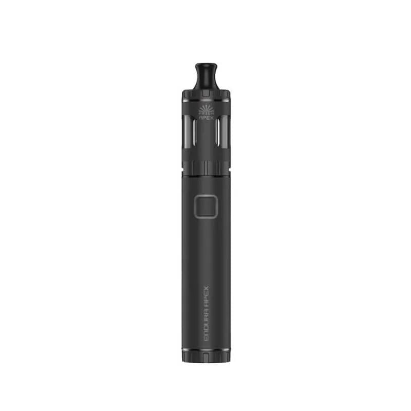 Innokin Endura Apex Vape Kit in Black – pen-style vape kit with 1800mAh battery, 2ml Prism Apex tank, and compatibility with Prism-S coils for smooth MTL vaping.