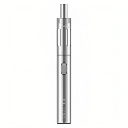 Innokin Endura T18X Vape Kit in Stainless Steel – user-friendly vape device with a sleek design, built-in battery, and smooth mouth-to-lung vaping experience.