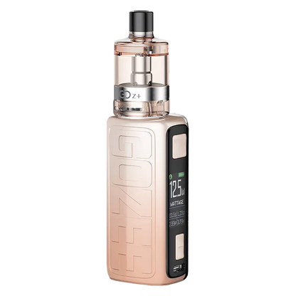 Innokin Gozee Vape Kit in Peach Fade – ultra-lightweight pod mod kit with 2100mAh battery, 2ml Go Z+ tank, and compatibility with Innokin Z coils for MTL and RDL vaping.