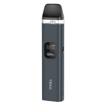 Innokin Trine Pod Vape Kit in Slate Black – innovative and eco-conscious vape device with a vibrant gradient finish, swappable battery system, and smooth draw performance.