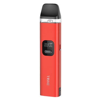 Innokin Trine Pod Vape Kit in Solar Red – innovative and eco-conscious vape device with a vibrant gradient finish, swappable battery system, and smooth draw performance.
