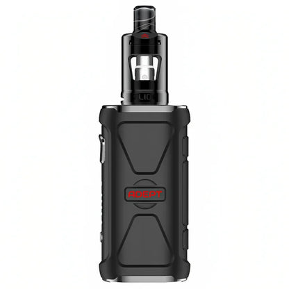Innokin Adept Zlide Vape Kit in Black – durable 3000mAh vape kit with 2ml Zlide tank, IP67 water, dust and shock resistance, compatible with Innokin Z coils for MTL and RDL vaping.