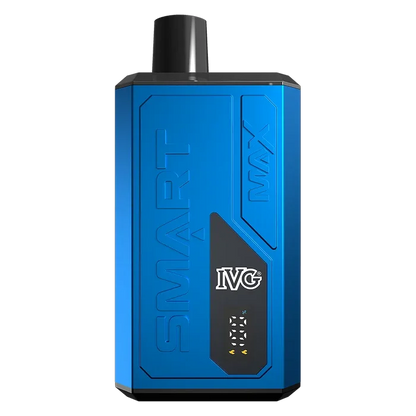 IVG Smart Max 10K Prefilled Pod Kit in Blueberry Raspberry Ice – rechargeable pod system with 850mAh battery, up to 10,000 puffs, and prefilled pods in sweet Banana Ice flavour.