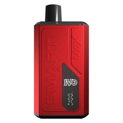 IVG Smart Max 10K Prefilled Pod Kit in Strawberry Raspberry Cherry – rechargeable pod system with 850mAh battery, up to 10,000 puffs, and prefilled pods in sweet Banana Ice flavour.
