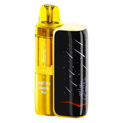 JNR P4 Stellarc 100K Prefilled Pod Kit in Summer Peach Ice / Green Apple Peach – high-capacity pod vape kit with up to 100,000 puffs and rechargeable design.