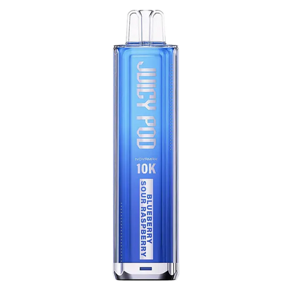Juicy Pod NovaMax 10K Pod Kit in Blueberry Sour Raspberry flavor – advanced vape kit with prefilled pods, delivering up to 10,000 puffs.