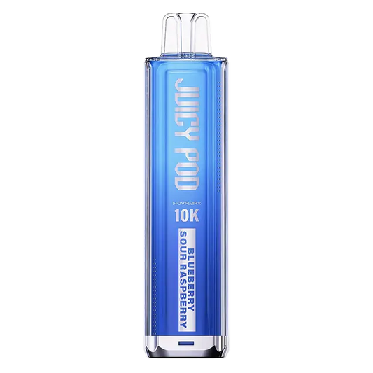 Juicy Pod NovaMax 10K Pod Kit in Blueberry Sour Raspberry flavor – advanced vape kit with prefilled pods, delivering up to 10,000 puffs.