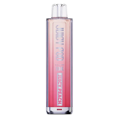 Juicy Pod NovaMax 10K Pod Kit in Juicy Peach flavor – advanced vape kit with prefilled pods, delivering up to 10,000 puffs.