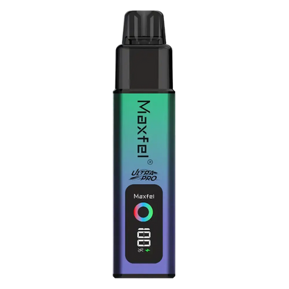 Maxfel Ultra Pro 35K Prefilled Pod Kit in Kiwi Passion Guava/ Kiwi Strawberry – powerful dual-flavor vape device with up to 35,000 puffs.