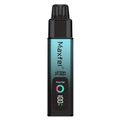 Maxfel Ultra Pro 35K Prefilled Pod Kit in Mr Blue/ Black Dragon Ice – powerful dual-flavor vape device with up to 35,000 puffs.