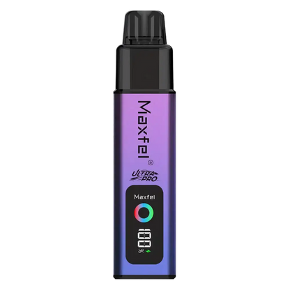 Maxfel Ultra Pro 35K Prefilled Pod Kit in Strawberry Raspberry Cherry Ice – powerful dual-flavor vape device with up to 35,000 puffs.