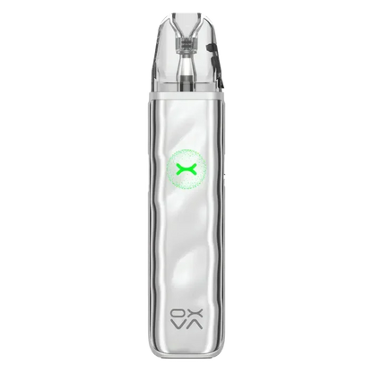 OXVA Xlim Go 2 Pod Kit in Metal Silver – compact pod system with 1000mAh built-in battery, 2ml refillable pods, and adjustable airflow for MTL and RDL vaping.