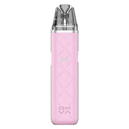 OXVA Xlim Go Pod Vape Kit in Pink - 30W device with 1000mAh rechargeable battery and 2ml refillable pods, featuring adjustable airflow and compact design.