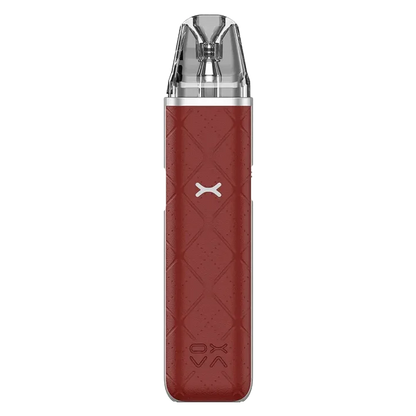 OXVA Xlim Go Pod Vape Kit in Red - 30W device with 1000mAh rechargeable battery and 2ml refillable pods, featuring adjustable airflow and compact design.
