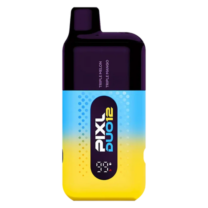 Pixl Duo 12 Vape Kit in Tropical Edition – rechargeable pod kit with 850mAh built-in battery and 2ml prefilled pods for convenient MTL vaping.