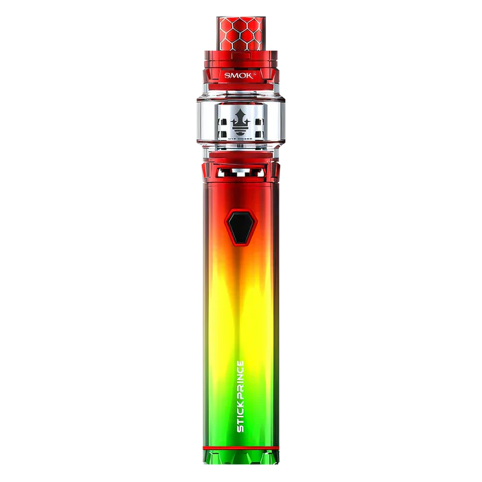 SMOK Stick P25 Kit in Rasta Red – bold vape pen with an integrated battery, TFV12 Prince tank.
