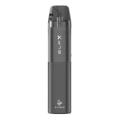 ELF BAR ELFX Pod Kit in Grey – sleek and modern pod system with a smart LED indicators, and smooth performance for convenient everyday vaping.