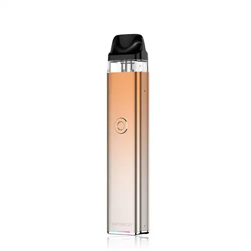Vaporesso XROS 3 Pod Kit in Royal Gold – sleek and modern pod vape with a 1000mAh battery, COREX heating tech, and precise airflow control for smooth and flavorful MTL to RDL vaping.