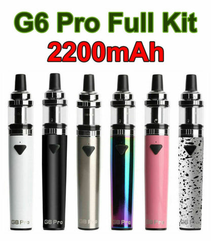 GS Ego G6 Pro vape kit with 2200mAh battery, designed for reliable performance and extended vaping sessions.