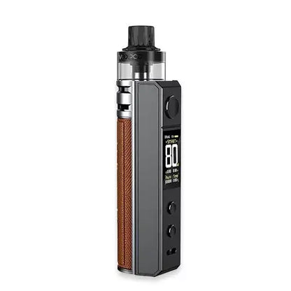 VooPoo Drag H80S Vape Kit in Brown – sleek single-battery vape device with a modern design, advanced GENE.TT 2.0 chipset, and adjustable airflow system.