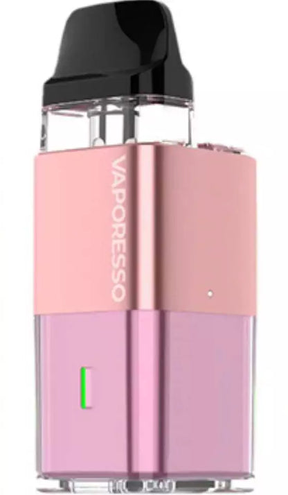 Vaporesso XROS Cube Vape Pod Kit in Sakura Pink – ultra-compact cube-shaped vape device with a, COREX heating tech, and smooth MTL vaping performance.