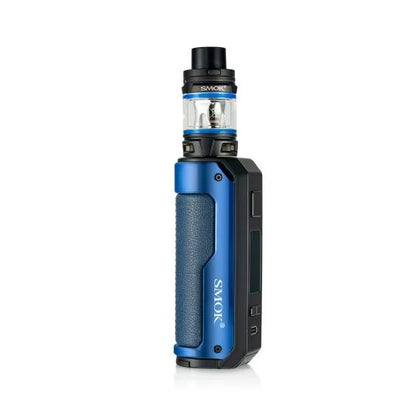 Smok Fortis Kit 80W in Blue – powerful vape kit with 18650/21700 battery compatibility, 2ml TFV Mini V2 tank, and adjustable wattage up to 80W.