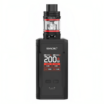 SMOK R-Kiss 2 Vape Kit in Black – powerful dual-battery vape device with a metallic finish, bold design, and advanced performance features.
