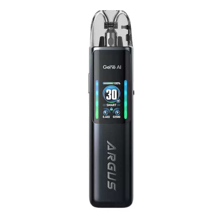 Genuine VOOPOO Argus G2 Vape Pod Kit in Space Grey – sleek and futuristic vape device with a, smart display, and customizable performance features.