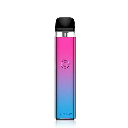 Vaporesso XROS 3 Pod Kit in Synthwave – sleek and modern pod vape with a 1000mAh battery, COREX heating tech, and precise airflow control for smooth and flavorful MTL to RDL vaping.