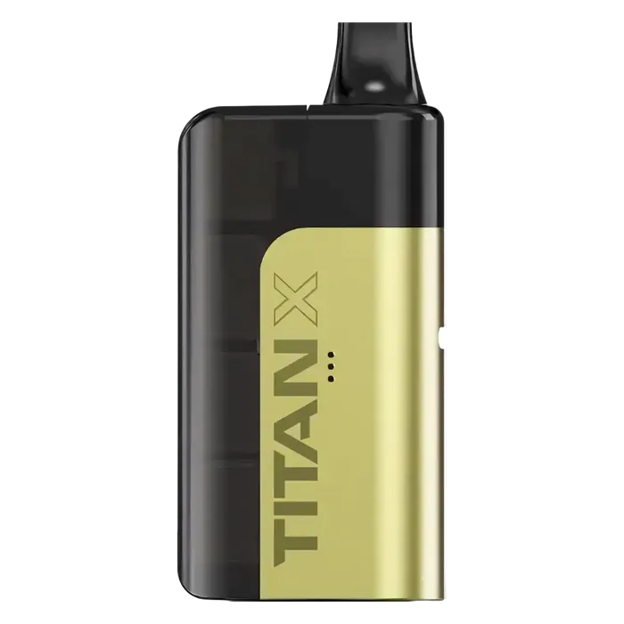 Titan X Prefilled Pod Kit in Sour Apple flavor, a sleek and easy-to-use disposable vape, prefilled with smooth nicotine salt e-liquid for a satisfying and convenient vaping experience.