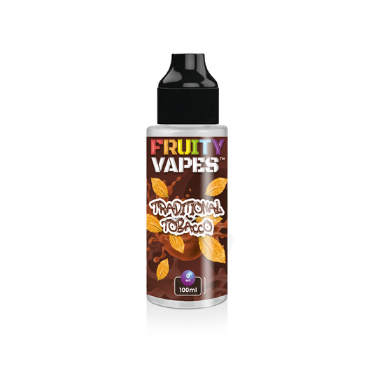 Traditional Tobacco 100ml 50VG 50PG – by Fruity Vapes