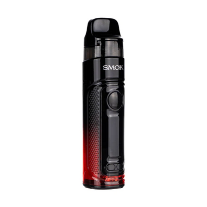 SMOK RPM C Pod Kit in Transparent Red – stylish and powerful pod system with a 1650mAh battery, adjustable wattage up to 50W, and a refillable pod compatible with RPM 2 coils for rich flavor and vapor.