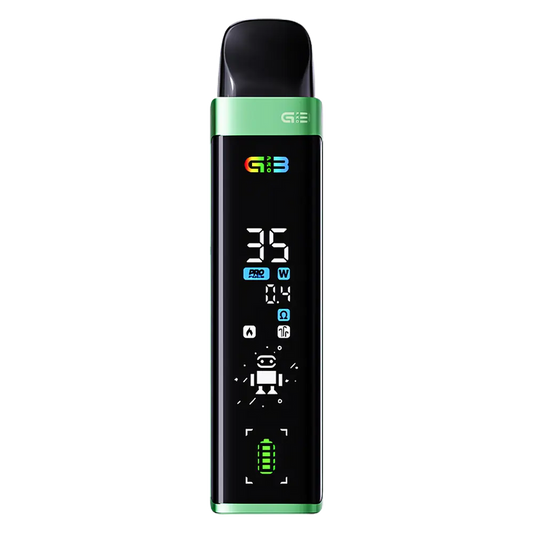 Uwell Caliburn G3 Pro Pod Kit in Emerald Green – sleek and compact vape device with a vibrant finish, customizable settings, and smooth performance.