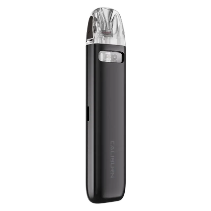Uwell Caliburn G4 Mini Pod Kit in Night Black – sleek pod vape kit with 1100mAh built-in battery, 2ml refillable pods, designed for both MTL and RDTL vaping.